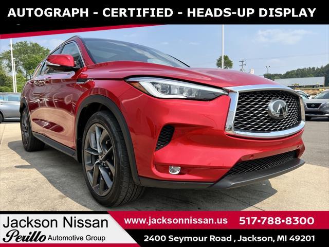Used cars for sale 2022 INFINITI QX50 Autograph, price is 36775, vin 3PCAJ5DB5NF113655 in Jackson, MI, dealer name is Jackson Nissan Best Dream car image