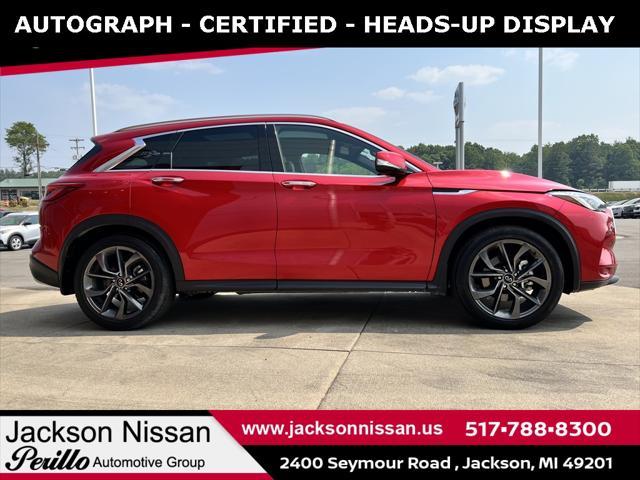 Used cars for sale 2022 INFINITI QX50 Autograph, price is 36775, vin 3PCAJ5DB5NF113655 in Jackson, MI, dealer name is Jackson Nissan Best Dream car image