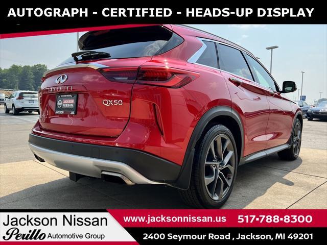 Used cars for sale 2022 INFINITI QX50 Autograph, price is 36775, vin 3PCAJ5DB5NF113655 in Jackson, MI, dealer name is Jackson Nissan Best Dream car image