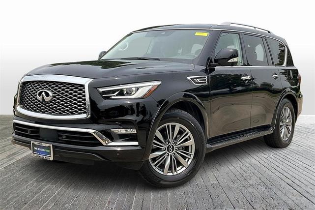 Used cars for sale 2022 INFINITI QX80 Luxe, price is 42459, vin JN8AZ2AE0N9291901 in Clarendon Hills, IL, dealer name is INFINITI of Clarendon Hills Best Dream car image